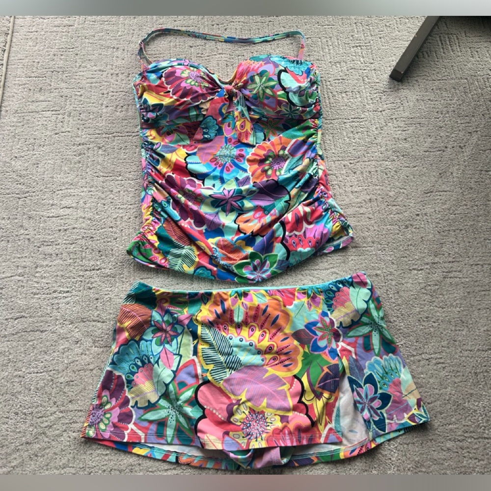 Bleu Rod Beattie Swimsuit Tankini VGUC